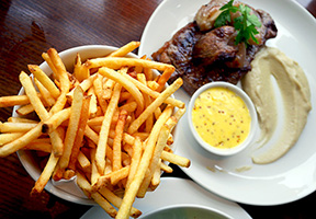 Canal Bank steak and fries