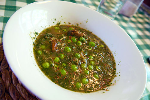 Nettle soup at Zwartbles