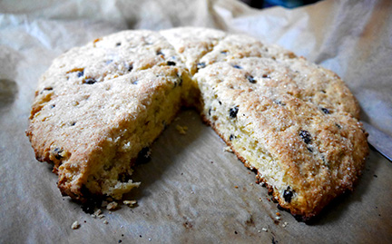 Maple cinnamon scone-baked